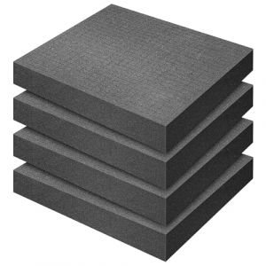 Mousse Predecoupee, Mousse Predecoupee Cube, Mousse de Boîte à Outils, 4 PCS 300 x 300 x 50mm Mallette à Outils, Mallette pour Appareil Photo en Mousse (YUSHENGTAI, neuf)