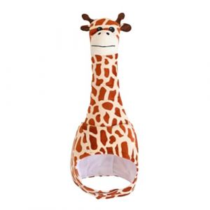 PhnkjGh Chapeau de couvre-chef de girafe, chapeau de costume de girafe drôle, Chapeau de coiffure drôle de girafe pour adultes, Accessoires de costume de performance, couvre-chef pour représentation (perfecti, neuf)