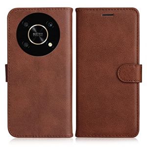 DENDICO Coque pour Huawei Honor Magic 4 Lite/Honor X9 / Honor X30, PU en Cuir Coque Portefeuille &Eacute;tui Housse, Design Classique TPU Coque pour Honor Magic 4 Lite/Honor X9 / Honor X30, Marron (DENDICO, neuf)