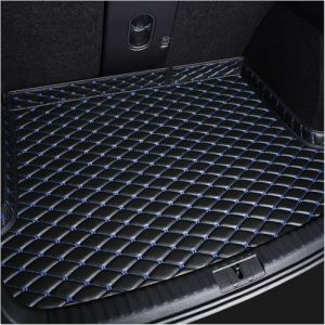 CDQSA Tapis de Coffre Compatible pour Seat Ibiza (Multiple Versions) 2018-2024 - Imperm&eacute;able, Antid&eacute;rapant, Anti-Rayures, Protection Robuste, Accessoire Int&eacute;rieur sur-Mesure,D/BlackBlue (Yingrui Chang, neuf)