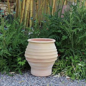 Palatina Werkstatt Amphore en terre cuite résistante à l'hiver 40 cm pour jardin et maison 100 % pièces uniques faites à la main, agave 40 cm (Palatina Werkstatt Shop, neuf)