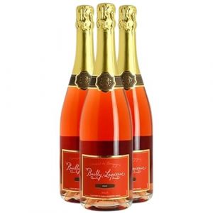 Cr&eacute;mant de Bourgogne Brut - Ros&eacute; - Bailly Lapierre - Vin Ros&eacute; de Bourgogne (3x75cl) Effervescent (e-boissons, neuf)