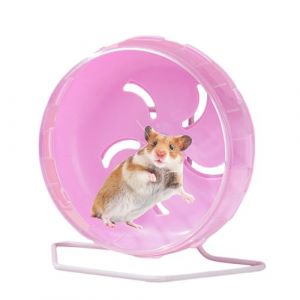 Roue pour Hamster Silencieuse, Roue d'exercice pour Hamster, Roue d'exercice pour Hamster, Roue de Course silencieuse pour Hamster, Gerbilles, Souris et Autres Petits Animaux, Violet (Huayeex, neuf)