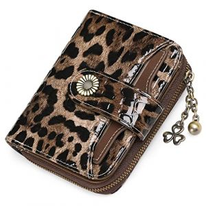 SENDEFN Portefeuille Femme Cuir Porte Monnaie Court Sac d'argent Femmes RFID Blocage Portefeuille Femmes Petit Zippé Portefeuille (Sendefn2018, neuf)