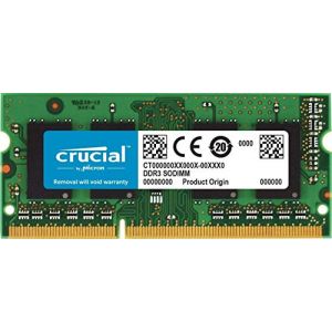 Crucial RAM CT51264BF160BJ 4Go DDR3 1600 MHz CL11 Mémoire d’ordinateur Portable (Zayron Europe LTD, neuf)