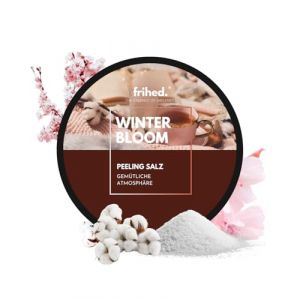frihed. Sel de sauna Winter Blossom - Sel exfoliant de qualité supérieure avec parfum coton - Idéal après le sauna, la douche et le bain de vapeur - 200 g (frihed. Nordic Wear, neuf)