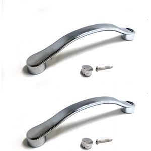 FCKJ Poignée Bain Douche POIGNÉE DE Porte/POMMEAU Effet Distance 140MM Chrome Poignée de Porte Durable (FFBHD, neuf)