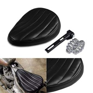 NATGIC Support de selle pour selle de moto Harley - Pour Harley Cruiser Bobber Chopper Harley Honda Yamaha Suzuki Kawasaki - Noir (NatGic, neuf)