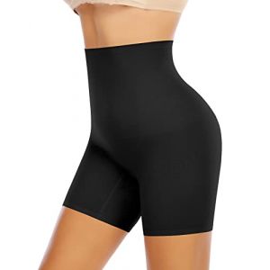 Culotte Gainante Femme Ventre Plat Invisible Culotte Sculptante Gainante Taille Haute Panties Efficace sous-vêtements (#3 Noir-Short sous Robe,XXL) (YARRCO, neuf)