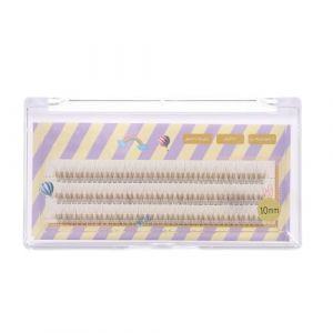 ULTECHNOVO Faux Cils D&eacute;coratifs Marron Caramel 10 MM Cils Longs Denses pour Maquillage Quotidien et F&ecirc;tes Style Naturel et Confortable Accessoires de Maquillage pour Extension (Chad Bi, neuf)