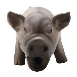 LiebeWH Mignon Cochon Grognement Grognement Cochon Chien Jouet Grinçant Cochon Chien Jouets Latex Animal à Mâcher Jouets pour Chien Chiot Jouet (Noir) (Danyant, neuf)