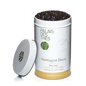 Palais des Thés, MONTAGNE BLEUE, Thé Noir parfumé, Mélange Fruité, Floral et Gourmand, Boîte métal 100g (Objectif Zen, neuf)