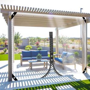 ZHJSHOU Bâche Transparente avec Oeillets 2.1x2.8m Baches Imperméables pour Exterieur,0.35mm Personnalisable Bache de Protection Pergola Terrasse,Bache de Serre Bâche avec 1 Fermeture Eclair (ZHJSHOU, neuf)