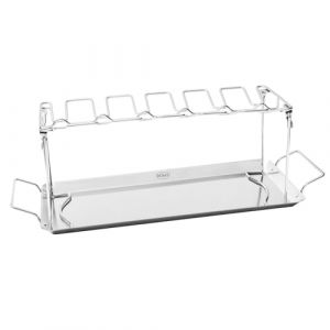 RÖSLE Rack de Poulet, Support pour Préparer des Ailes de Poulet et des Pilons de Poulet, 12 Morceaux de Poulet, Acier Inoxydable 18/0 (MrPackage, neuf)