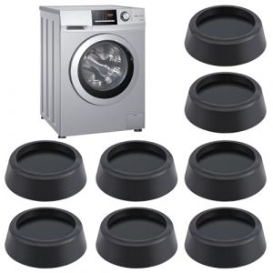 Aubess Tapis Anti Vibration Machine a Laver, 8 Pièces Patin Anti Vibration Machine à Laver, Noir Pied Machine a Laver, Patins Anti Vibration Lave Linge pour Machines à Laver Sèche-Linge (xuhuaji, neuf)
