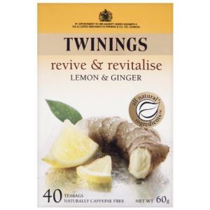 Twinings Lot de 4 paquets de 160 sachets de thé au citron et au gingembre (The Marvellous Group, neuf)