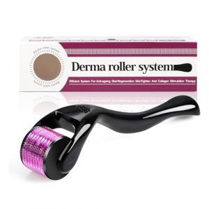 DermaRoller Aiguilles 1 mm DermaRoller Microneedling Roller avec 540 aiguilles pour le visage et le corps, efficace contre les rides, les pores dilatés, les vergetures, les cicatrices, (Zhiwenshangmao, neuf)