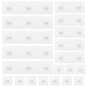 20 Pi&egrave;ces Crochets Adhesifs Muraux, Adh&eacute;sifs de Rechange sans Per&ccedil;age pour Support de Douche Angle &Eacute;tag&egrave;re de Douche de Salle Bain Panier Porte Savon (ErShiPing, neuf)