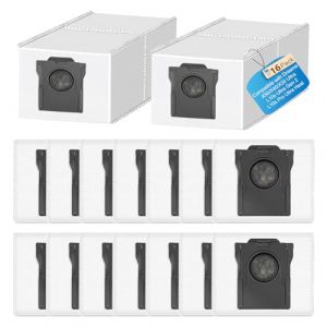 Bpbdzz Lot de 16 sacs anti-poussi&egrave;re pour Dreame L10 Ultra Gen 3/L10s Ultra Gen 2/L10s Pro/X30/X40/X50 Ultra/Aqua10 Ultra, X40/X50 Master pour Mova E30 Ultra/E40 Ultra/Z50 Ultra/V50 Ultra/P50 0s Ultra (Bpbdzz-fr, neuf)