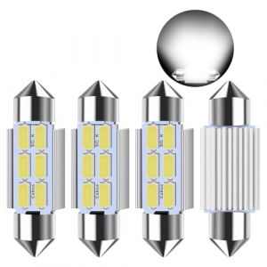 Safego Ampoule C5W LED 36MM Canbus Anti Erreur 12V 6500K Blanc 5730 6SMD 6418 6461 Feston LED Int&eacute;rieur de Voiture Lumi&egrave;re D&ocirc;me Carte Coffre Plafonnier Plaque D'immatriculation 4PCS (PinZeEU, neuf)