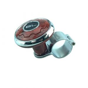 Bouton de volant de voiture, bouton rotatif de volant de voiture Riloer, boule de rappel de poignée électrique, noir/bois/carbone (LanCo2020, neuf)