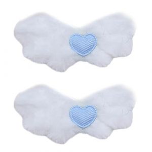 1 paire de pinces &agrave; cheveux l&eacute;g&egrave;res en peluche en forme d'aile avec broderie c&oelig;ur d&eacute;calcomanies carnavals queue de cheval &eacute;pingles &agrave; cheveux pour fille (huiouer, neuf)
