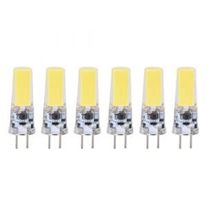 Fafeicy 6Pcs Ampoule LED GY6.35 5W, Ampoule COB de Ampoule en Silicone pour Lustres, Plafonniers, Lampes de Ventilateur de Plafond(Blanc Froid) (Luoyuuk, neuf)
