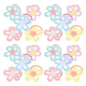 HOOTNEE Lot de 10 Élastiques Fleuris Mignons pour Bébés et Petites Filles Élastiques Doux et Extensibles Accessoires Cheveux pour Queues de Cheval Bandeaux à Nœud Adaptés Cheveux Fins (Minchi Ditong, neuf)