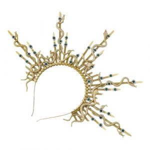 Serre-t&ecirc;te serpent punk gorgone pour cosplay, costume grec mythique serpent pour bal masqu&eacute;, f&ecirc;te, d&eacute;guisement (DJFqin, neuf)