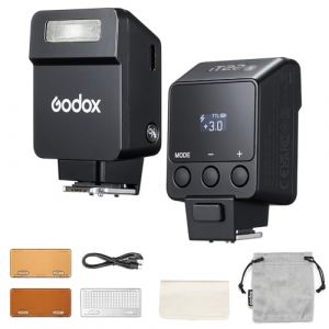 Godox iT22-S Petit Flash pour Sony, Mini Flash TTL avec &Eacute;cran Intuitif, Recyclage1,5s, 700 Fois Flashs &agrave; Pleine Puissance, Rechargeable par USB-C, Flash (Noir) (WANSHENGHK FR, neuf)