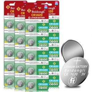 Betterie CR 1620 Lot de 20 Piles Bouton au Lithium CR1620 3 V (CR1620-4-20) (avmzvo shop, neuf)