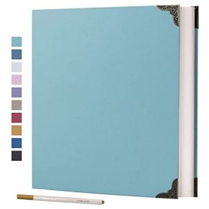 Vienrose Album Photo Autocollant de 40 Pages avec Couverture en Carton et Kit de Scrapbooking &agrave; 3 Anneaux pour Mariage B&eacute;b&eacute; Famille Voyage (Vienrose EU, neuf)