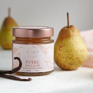 Ô Délices de Lucas – Confiture Poire & Vanille de Madagascar 60% Fruits – Artisanale et Fabriquée en France – Pot en Verre 230 g – Gastronomie Française (Délices de Lucas, neuf)