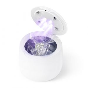 DK SONIC Nettoyeur &agrave; Ultrasons 300ML, 24W Nettoyeur de Proth&egrave;ses Dentaires &agrave; Ultrasons Domestique avec Modes de D&eacute;gazage pour le Nettoyage des Bijoux, les Retenues, les Pi&egrave;ces de Monnaie (DK SONIC, neuf)