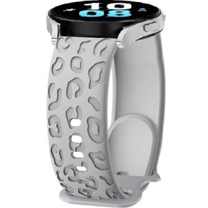 FYISWHO Bracelet Silicone pour Ticwatch Pro 3/GTX/E2/S2, 22mm Sport Leopard Bracelets de Remplacement pour Coros Pace 4/Pace3/Pace Pro, Apex 4 42mm/Apex 46mm/Apex2 Pro (FYISWHO-FR, neuf)