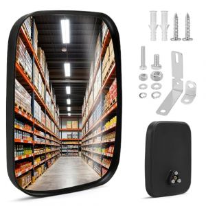 Miroir Convexe, NAVESO 19 x 16 cm Miroir Routier R&eacute;glable, Grand Angle Miroirs Sortie Garage pour All&eacute;es, H&ocirc;pitaux, Magasins, Miroirs de Circulation en Acrylique pour Int&eacute;rieur et Ext&eacute;rieur (SHIZHEN-EU, neuf)