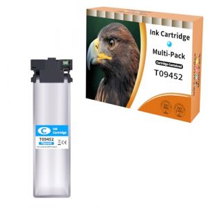 Starlet24 1x T9452 Cartouches d'encre Cyan compatibles avec Epson T9452 pour Workforce Pro WF-C5710 WF-C5790 WF-C5210 WF-C5290 WF-C5710DWF WF-C5790DWF WF-C5210DW (Starlet24, neuf)