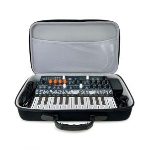 Analog Cases Pulse Case pour Arturia MiniLab/MicroFreak/MicroBrute ou contrôleurs midi comparables (Mallette de Transport en EVA/Nylon moulé Durable, avec poignée en Caoutchouc Robuste), Noir (MUSIC STORE Professional, neuf)