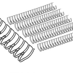 PATIKIL 22mm (7/8") Peignes de Reliure à Double Boucle, 20 Pcs Bobines de Reliure à Double Boucle en Métal Capacité de 220 Feuilles Pas de 2:1 21 Anneaux de Reliure, Noir (PATIKIL UK, neuf)