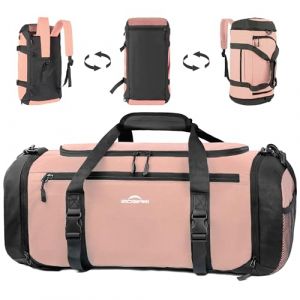 ZIOISNM Sac de Sport Homme Femme, Sac de Voyage Homme 42L avec Compartiment Chaussures, Compartiment pour Articles Humides et Isolation Thermique, Sacs a Dos Voyage pour Gym, Camping (Rose Clair) (ziosinm, neuf)