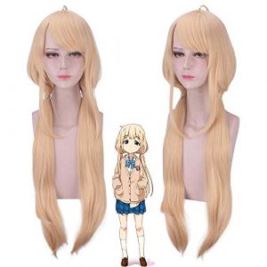 Perruque parfaite pour les fêtes quotidiennes Idol Master Cendrillon Fille Futaba Abricot Cosplay Perruque (good stuff A, neuf)