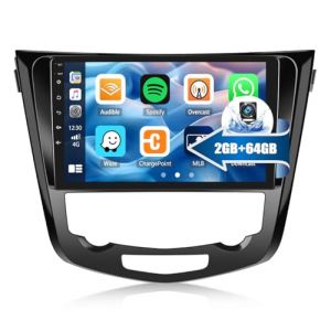 CAMECHO 2+64G pour Nissan Qashqai J11 X-Trail T32 2014-2018 Autoradio, Carplay Android 13 GPS Écran Tactile 10" Wireless Car Play Android Auto/NAVI/Mirror Link/GPS/WiFi/Caméra de recul (Icamecho, neuf)