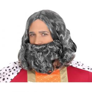 Perruque grise - Marque : BigBuy Carnival - EAN : 8422259802303 (WorldBasket, neuf)