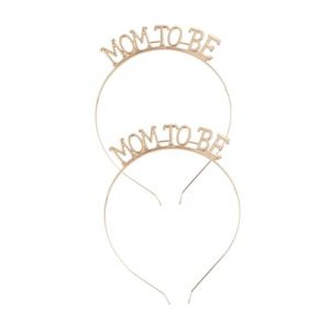 Alipis 2 pi&egrave;ces Serre-t&ecirc;te Mom To Be Dor&eacute; Alliage L&eacute;ger pour F&ecirc;te Pr&eacute;natale Accessoire &Eacute;l&eacute;gant et Confortable pour Future Maman Cadeau Cr&eacute;atif pour C&eacute;l&eacute;bration et Soir&eacute;e (Dahlia Oiye, neuf)