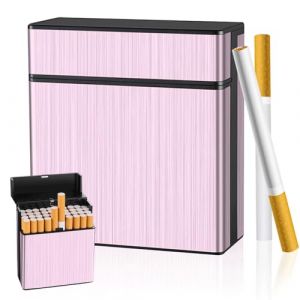 &Eacute;tui &agrave; cigarettes - &Eacute;tui &agrave; cigarettes en m&eacute;tal - &Eacute;tui &agrave; cigarettes en aluminium - Bo&icirc;te &agrave; cigarettes pour 40 cigarettes - &Eacute;l&eacute;gant &eacute;tui &agrave; cigarettes pour homme et femme - Cadeau (BozeRICH, neuf)