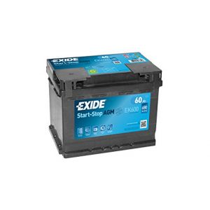 Exide EK600 - Batterie Voiture AGM - 12 V 60Ah 680A - Compatible Start and Stop (BatteryGroupFR, neuf)