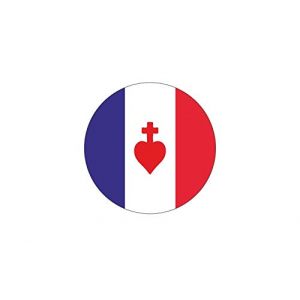 Akachafactory Autocollant Sticker Voiture Moto Vinyl Drapeau sacre c&oelig;ur France (Akachafactory, neuf)