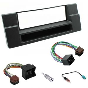 Sound-way - Kit de Montage Autoradio, Façade Cadre de Radio 1 DIN, Adaptateur Compatible avec BMW 5 Series (E39) 1995-2003 X5 (E53) 1999-2006 (Selltropia, neuf)