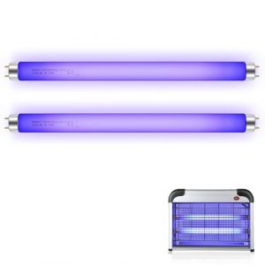 Hiboom Ampoules de rechange T8 10W pour destructeur d'insectes, tubes UV 365 nm compatibles avec Aspectek, Liba, Micnaron, Lulu Home, 34,3 cm de long, durée de vie de plus de 3000 heures, lot de 2 (CrownRow, neuf)