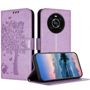 JayModCase Coque pour Huawei Honor Magic 4 Lite/X30/X9 5G/4G, Coque Portefeuille Housse Cuir avec Porte Cartes et b&eacute;quille Fermeture magn&eacute;tique &Eacute;tui pour Huawei Honor Magic 4 Lite - Violet Clair (HXM STORE - EU, neuf)